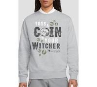 The Witcher - Toss A Coin To Your Witcher Sweatshirt, Heather Grey | Size: Medium The Witcher Grey M
