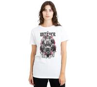 The Witcher Women's Wild Hunt Ladies T Shirt, White, S