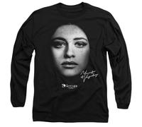 The Witcher Yennefer Face Unisex Long Sleeve T Shirt, Black, M