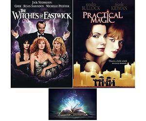 The Witches of Eastwick & Practical Magic 2 DVD Set Includes Bonus Glossy Print Spell Book Art Card