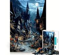 The Witching Village 1000 Pieces Puzzles for Teenagers Boost Recall Relaxing Fun Accurate Edge Thoughtful Gift (50x75cm)