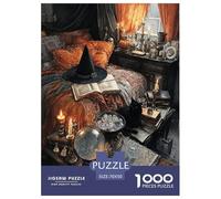 The Witch's Bedroom Jigsaw Puzzles Puzzle for Adults Kids. 1000 Pieces Great Gifts Challenge Toy Educational Games Home Decoration for Adults& Kids Age 14 Years Up 70x50cm/1000pcs