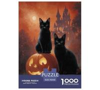 The Witch's Cat Jigsaw Puzzles Puzzle for Adults Kids. 1000 Piece Great Gifts Challenge Toy Educational Game Home Decoration for Educational Games Gifts 70x50cm/1000pcs