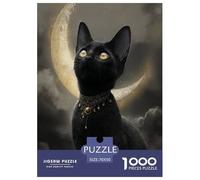 The Witch's Cat Jigsaw Puzzles Puzzle for Adults Kids. 1000 Pieces Great Gifts Challenge Toy Educational Games Home Decoration for Educational Games Gifts 70x50cm/1000pcs