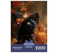 The Witch's Cat Jigsaw Puzzles Puzzles for Adults Kids. 1000 Piece Great Gifts Challenge Toy Educational Games Home Decoration for Educational Games Gifts 70x50cm/1000pcs