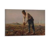 The with The Hoe Jean-Francois Millet Poster Canvas Art Poster And Wall Art Picture Print Modern Family Decor Posters 24x36inch(60x90cm)