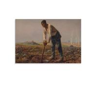 The with The Hoe Jean-Francois Millet Poster Poster Print Art Wall Painting Canvas Posters Modern Bedroom Decor 12x18inch(30x45cm)