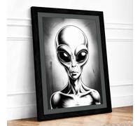 The Witness Framed Wall Art Print A4 Black