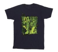 The Wizard of Oz Boy's Wicked Witch Of The West Logo Cotton T-Shirt in Navy | Size: 7-8 Years The Wizard of Oz Navy 7-8 Years