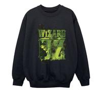 The Wizard of Oz Boy's Wicked Witch Of The West Logo Sweatshirt in Black | Size: 9 Years The Wizard of Oz Black 9 Years