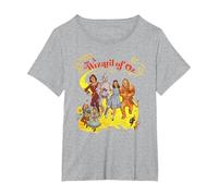 The Wizard of Oz Classic Brick Road T-Shirt, Women's Plus, Heather Grey, 3X