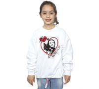 The Wizard of Oz Girl's Love Heart Sweatshirt in White | Size: 5-6 Years The Wizard of Oz White 5-6 Years