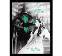 The Wizard Of Oz I´ll Get You My Pretty Framed Poster Black/White/Green 40cm x 30cm