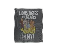 The Wizard Of Oz Officially Licensed Silky Touch Super Soft Throw Blanket 152 x 127 cm Warner Brothers White One Size