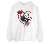 The Wizard of Oz Women's Love Heart Sweatshirt in White | Size: 2XL The Wizard of Oz White 2XL