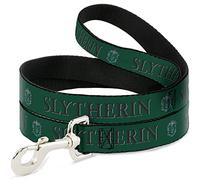 The Wizarding World of Harry Potter Pet Leash, Dog Leash, Harry Potter Slytherin Crest Green Black, 6 Feet Long 1.5 Inch Wide