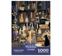 The Wizard's Secret Study Room Jigsaw Puzzles Puzzles for Adults Kids. 1000 Piece Interesting Impossible Challenge Toy Educational Game Home Decoration for Educational Games Gifts 38x26cm/1000pcs