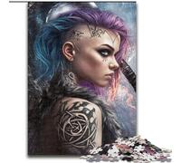 The Wolf And The Girl Jigsaw Puzzles for Adults 1000 Jigsaws, Stress Reliever Staycation Kill Time with Matching Poster And Trivia Sheet (26x38cm)