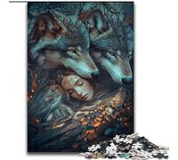 The Wolf And The Girl JigsawPuzzle 1000 Pieces for Adults, Educational Games Home Decoration Birthday Present, Gifts, Wall Art (50x75cm)