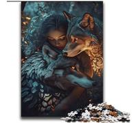 The Wolf And The Girl Jigsaws Puzzles 2000 Pieces for Adults Gifts, Suitable for Ages 14 And Up Family Fun It Is Ideal As A Gift for The Whole Family (70x100cm)