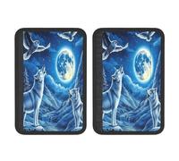 The Wolf And The Owl Moonlight Universal Car Accessories Seat Belt Pad For Car Truck,2pcs Seat Belt Covers Soft Comfortable Shoulder Strap Pads