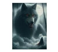 THE WOLF AND THE VAMPIRE Classic Jigsaw Puzzle for Adults, 500 PCS