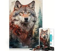 The Wolf And The Wild Jigsaw Puzzle for Teenagers 1000 Pieces Cognitive Toy Quiet Hobby Premium Edge (38x26cm)