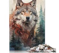 The Wolf And The Wild Puzzle Jigsaws 1000 Pieces for Adults Puzzle Jigsaws for Adults Educational Puzzle 1000pcs (75x50cm)