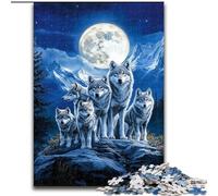 The Wolf Family 1000 Piece Jigsaw Puzzles for Adults Gifts, for Age 14+ Game Wall Decoration Unique Gifts for Birthday And Christmas (50x75cm)