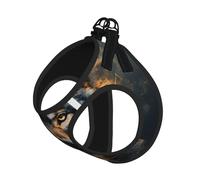 The Wolf Head In Gaze Dog Harness - Breathable, Reflective, And Adjustable Pet Vest, Suitable For Small Cats And Dogs