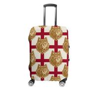 The Wolf Head with Golden Luggage Case Cover Protective Suitcase Covers Anti Scratch Baggage Washable Fits 19-32 Inch S