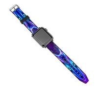 The Wolf in A Galaxy Printed Band Replacement Watch Strap | PU Leather Wristband Compatible for Apple Watch