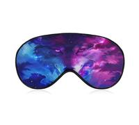 The Wolf in A Galaxy Sleep Mask Soft Eye Mask Eye Cover Eyeshade Blindfold with Adjustable Strap