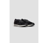 The Wolf Men's Bond Street Leather Casual Trainers in Black | Size: 9 The Wolf Black 9