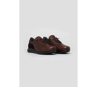 The Wolf Men's Hammersmith Leather Casual Trainers in Dark Brown | Size: 8 The Wolf Dark Brown 8