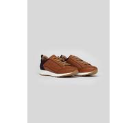The Wolf Men's King's Cross Leather & Suede Casual Trainers in Tan | Size: 8 The Wolf Tan 8