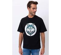 The Wolf Men's Vancouver Short Sleeve T-Shirt in Black | Size: Medium The Wolf Black M