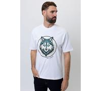 The Wolf Men's Vancouver Short Sleeve T-Shirt in White | Size: Medium The Wolf White M