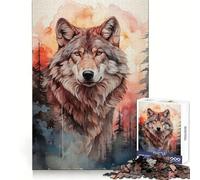 The Wolf Palette Jigsaw Puzzle for Teenagers 1000 Pieces Cognitive Toy Quiet Hobby Premium Edge (50x75cm)