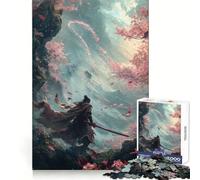 The Wolf Samurai 1000 Piece Jigsaws for Teenagers Puzzle Mind Challenge Toy Calm Pastime Precise Cut Lovely Gift (38x52cm)