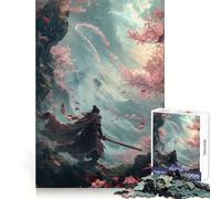 The Wolf Samurai Jigsaw Puzzle for Teenagers 1000 Pieces Cognitive Toy Quiet Hobby Premium Edge (50x75cm)