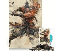 The Wolf Samurai Jigsaw Puzzles 1000 Pieces for Adults Think Smart Toy Indoor Play Accurate Cut Lovely Gift (50x75cm)