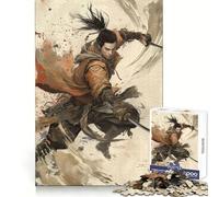 The Wolf Samurai Jigsaw Puzzles 1000 Pieces for Teenagers Think Game Peaceful Time Quality Edge Perfect Present (38x52cm)