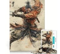 The Wolf Samurai Teenagers Puzzles 1000 Piece Jigsaws Boost Recall Relax Time Accurate Edge Amazing Present (38x26cm)