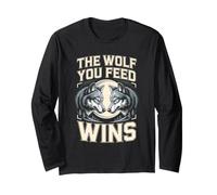 The Wolf You Feed Wins Wolves Pack Long Sleeve T-Shirt