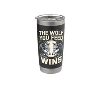The Wolf You Feed Wins Wolves Pack Stainless Steel Insulated Tumbler