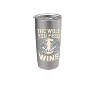 The Wolf You Feed Wins Wolves Pack Stainless Steel Insulated Tumbler