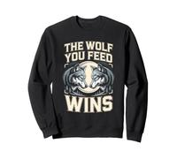 The Wolf You Feed Wins Wolves Pack Sweatshirt