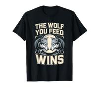 The Wolf You Feed Wins Wolves Pack T-Shirt