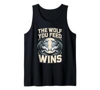 The Wolf You Feed Wins Wolves Pack Tank Top